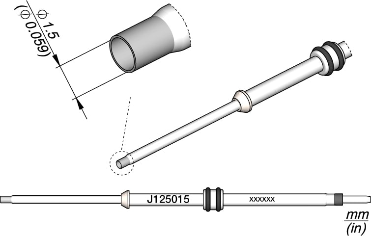 JBC J125015 - 1.5 mm Cartridge for JNASE