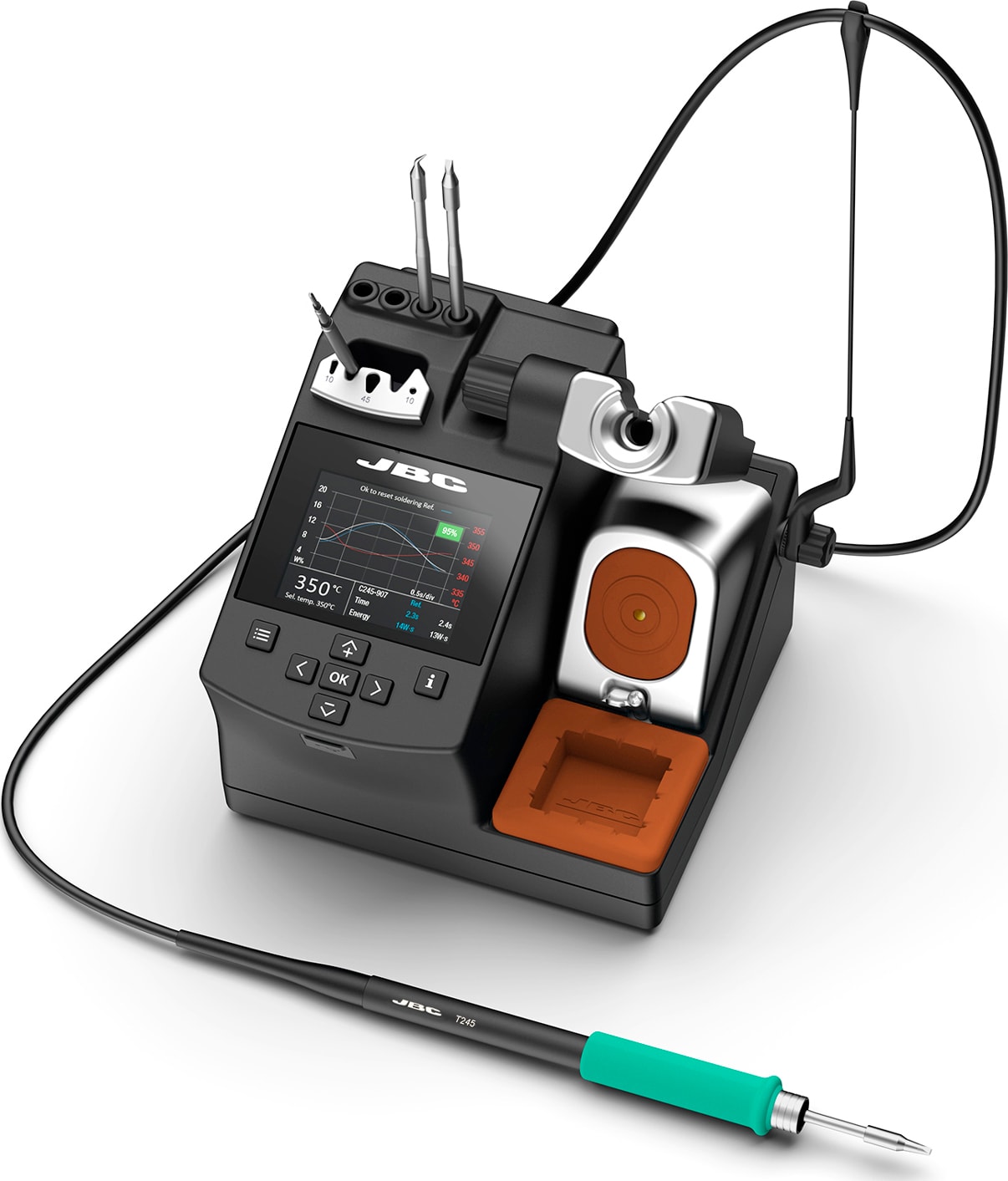 JBC CDE-2BQA - Compact Series Station with Soldering Assistant (Includes  T245 Handle); 230 VOLT VERSION