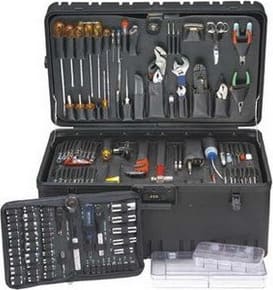 Jensen Tools 9708 - Standard/Metric Tool Kit, 182 Pieces, Wheely