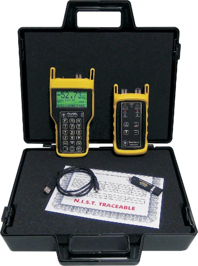 Fiber OWL 4 BOLT / WaveSource SM VFL Test Kit
