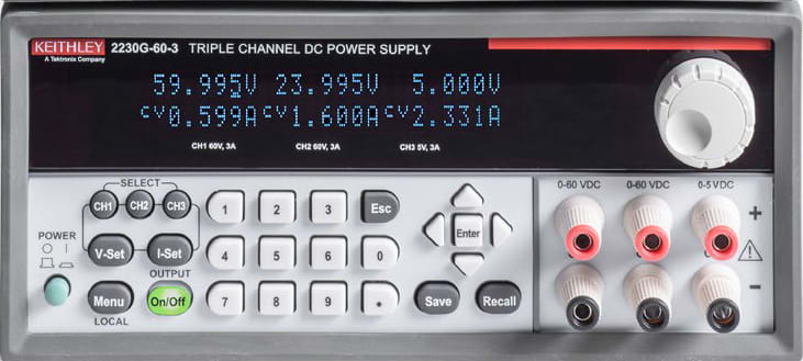 Keithley 2230G-60-3 - 3 Channel Programmable Power Supplies