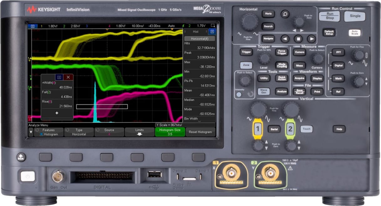 Keysight 3000G X-Series - 2-Ch Mixed Signal Oscilloscope