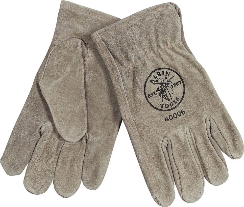 Klein Tools 40004 Cowhide Driver's Gloves - Medium