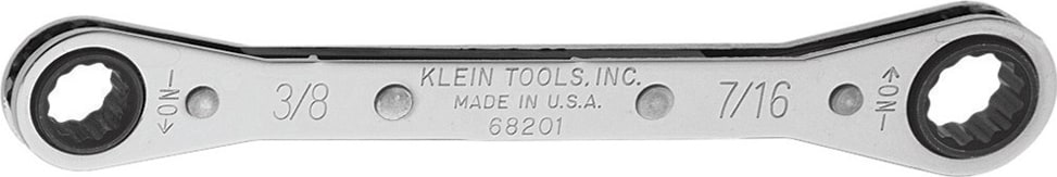 Klein Tools 68200 Ratcheting Box Wrench - 1/4" X 5/16"