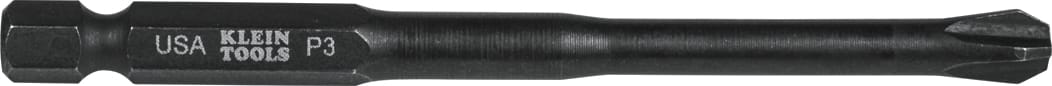 Klein Tools PH3355 3 Phillips Power Drivers - 3-1/2" Bit, Pk 5