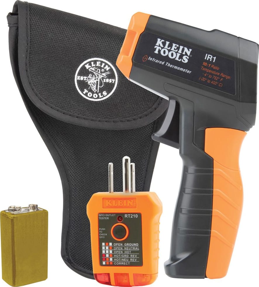 Klein Tools IR10 20:1 Dual-Laser Infrared Thermometer