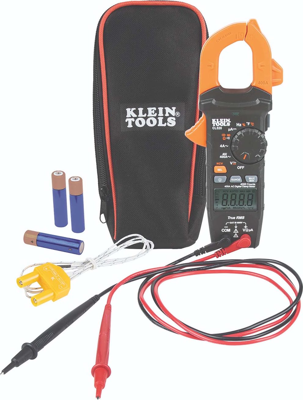 Klein HVAC Digital Clamp Meter AC Auto-Ranging 400 Amp