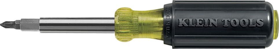 Klein Tools 32477-12 10-in-1 Screwdriver/Nut Driver w/Cushion Grip Handle (in Counter Display) - Note:Price is for 12 Units