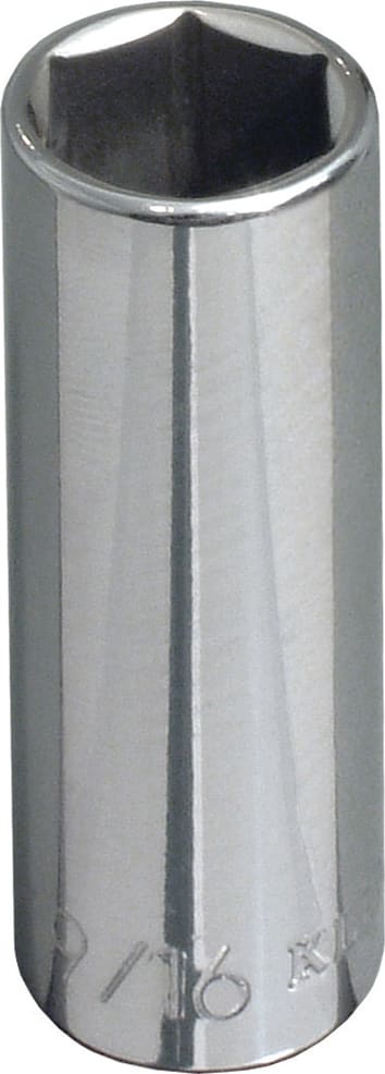 Klein Tools 65711 7/16" Deep 6-Point Socket - 3/8" Drive