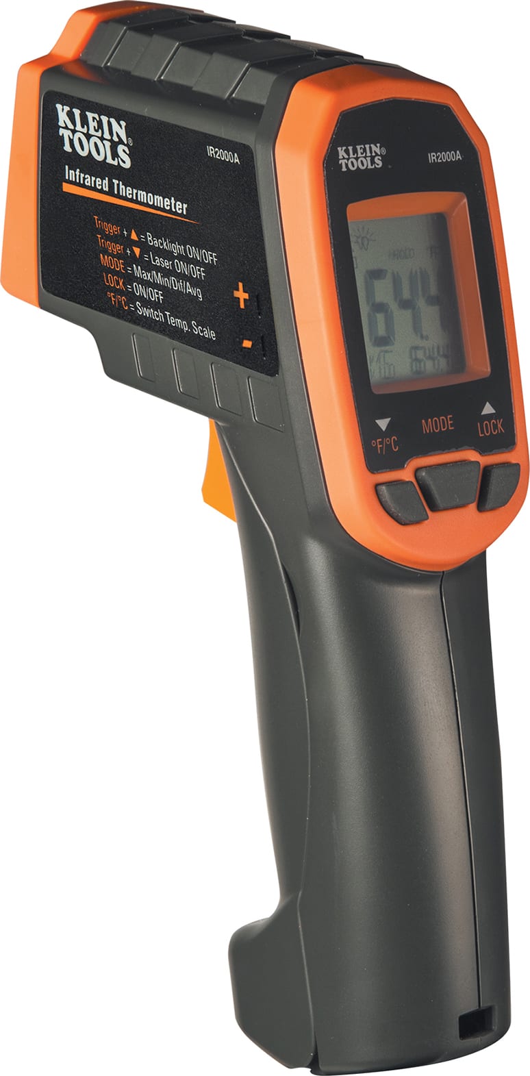 Klein Tools IR2000A - 12:1 Infrared Thermometer Auto Scan