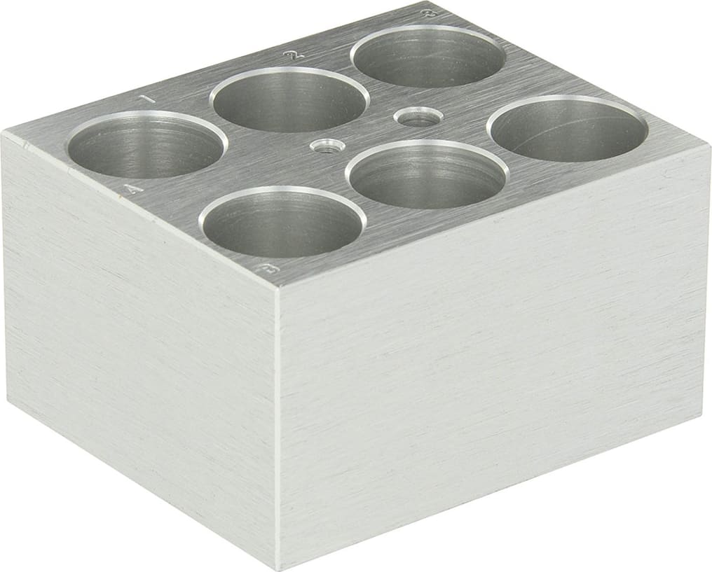 Labnet International D1125 Block, 6 x 25 mm Tubes