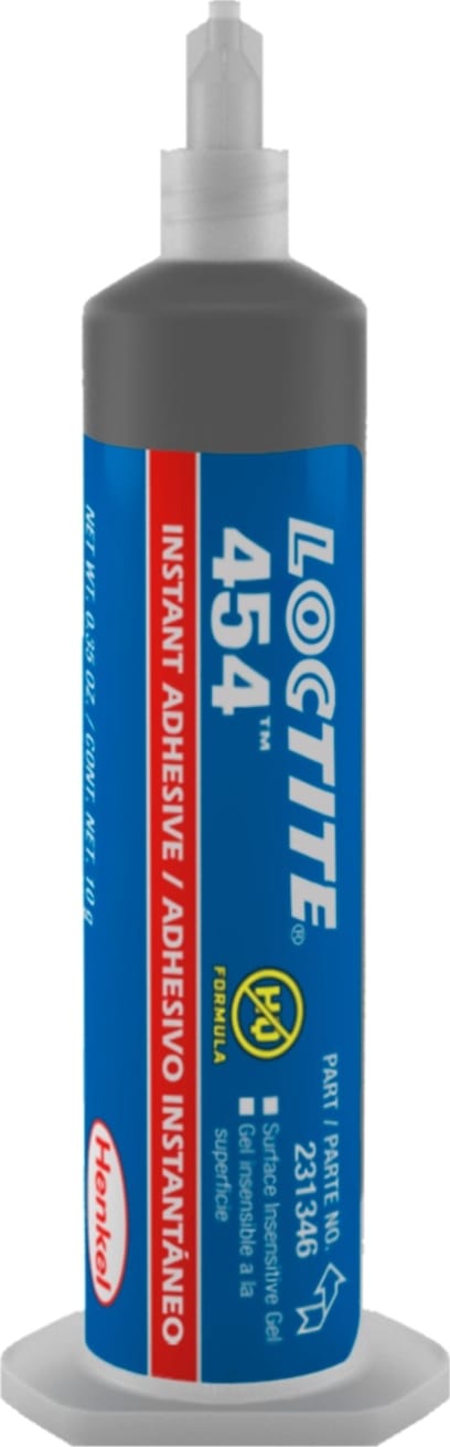 Loctite 454 Prism Instant Adhesive, Surface Insensitive Gel, Clear 10 G