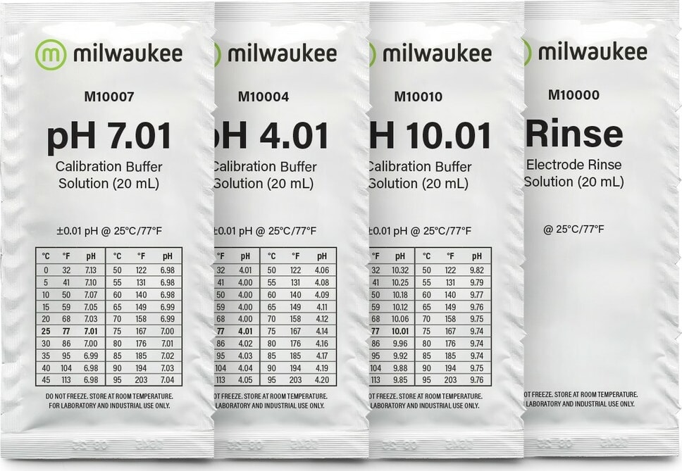 Milwaukee Instruments M1000AB - FRESH-START Starter Solution Sachet Kit for pH Meters and Testers, 20 mLh