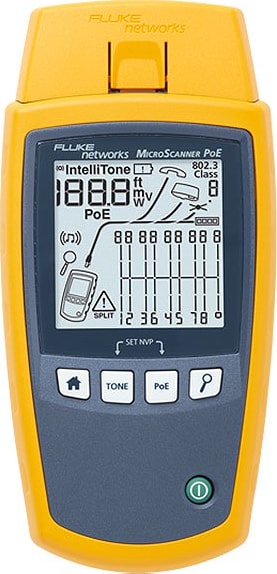 Fluke Networks MS-POE - MicroScanner PoE Cable Verifier 