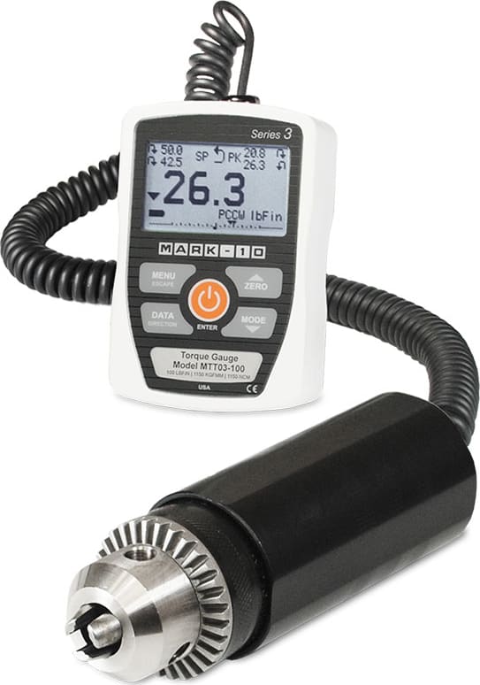 Mark-10 MTT03-12U - Digital Torque Gauge, 12lbs Capacity, UK Plug