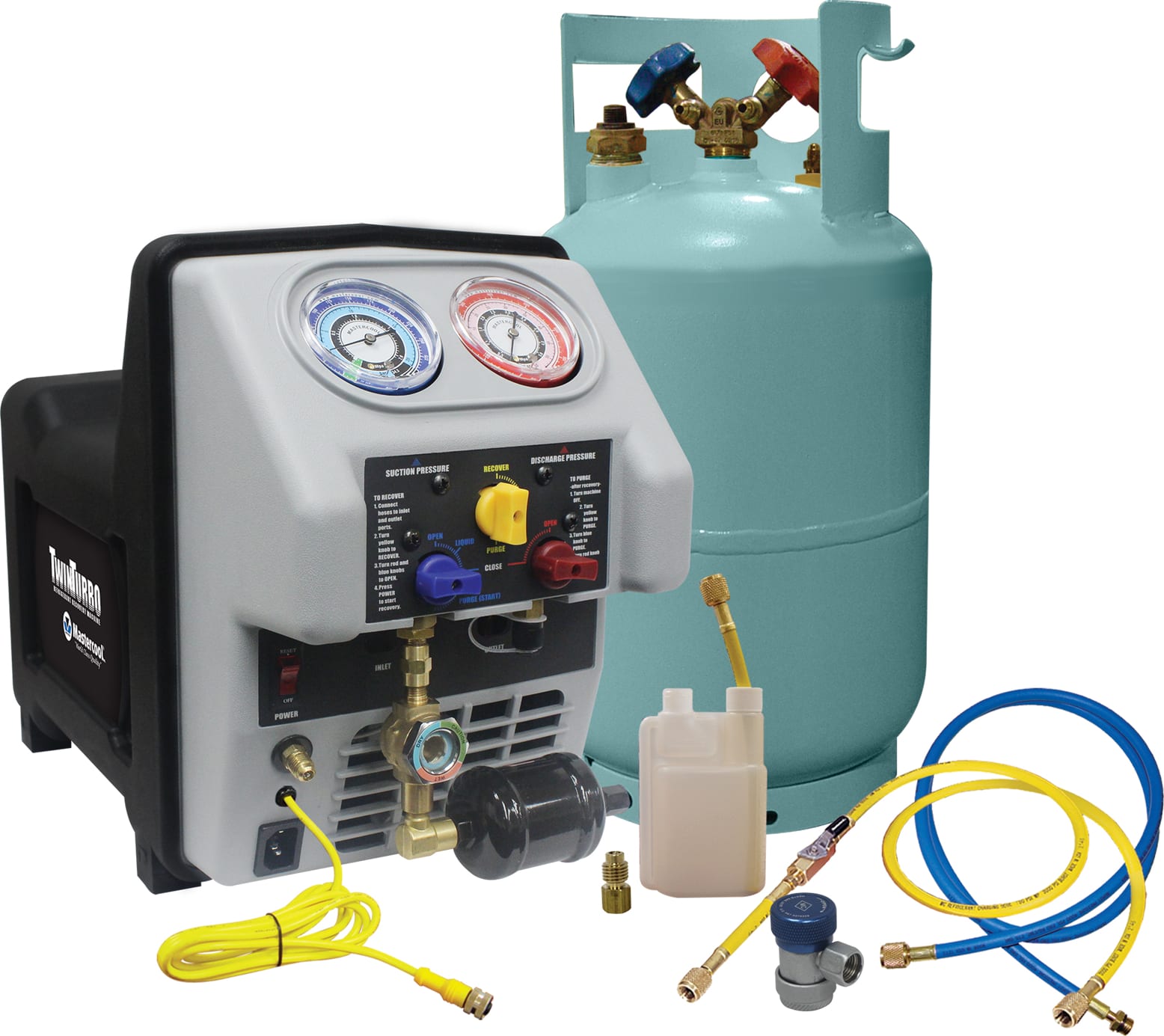 Mastercool 69360 - Dual Piston Complete Recovery System, 110V