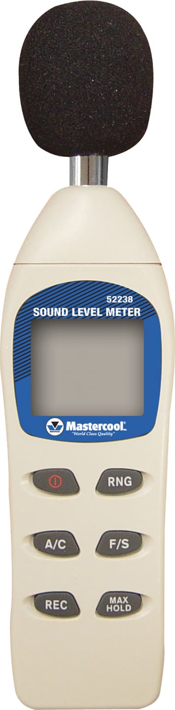 Mastercool 52238 - Digital Sound Level Meter - Automatic or Manual Ranging