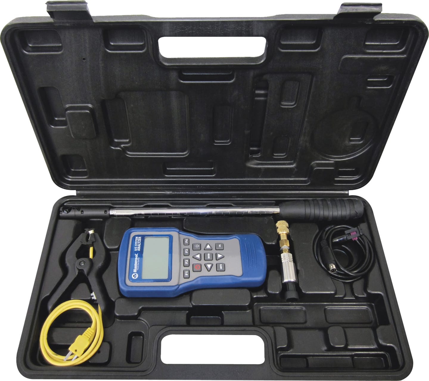 Mastercool 52280 - System Analyzer w/Antenna Type and Clamp-On Thermocouple and Pressure Transducer