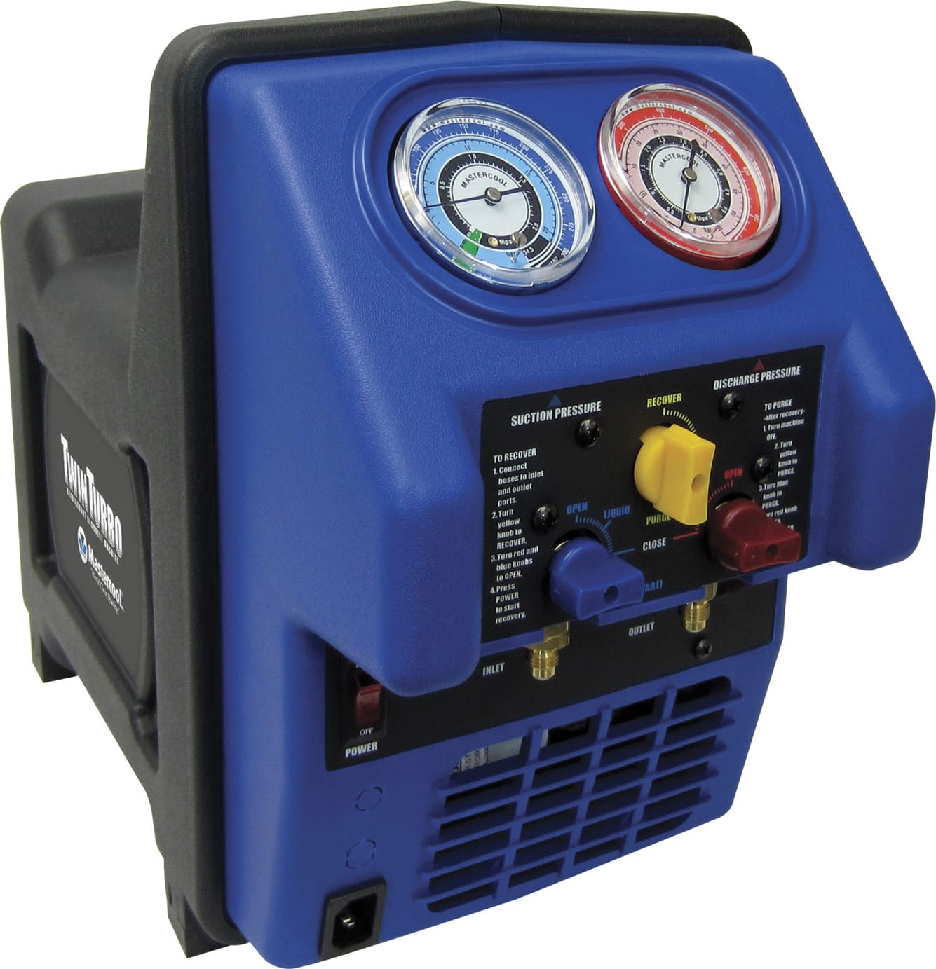 Mastercool 69300 - Twin Turbo Refrigerant Recovery Machine, 115V - 60Hz