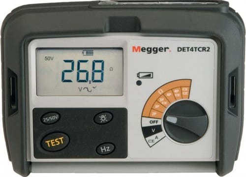Megger DET4TCR2 Rechargeable Basic Kit for Earth System Testers for Four Pole Testing