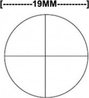 Meiji Techno MA279 - Cross-line Reticle (19mm)
