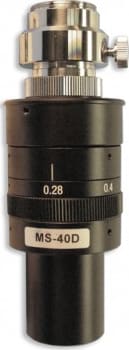 Meiji Techno MS-40D - MacroZoom Len (0.28x-1.8x) with C-mount Adapter with Detent