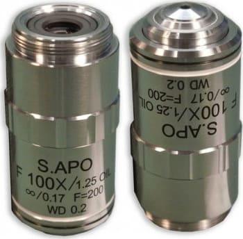 Meiji Techno MA848 - Plan Semi Apochromat F100X Objective Oil