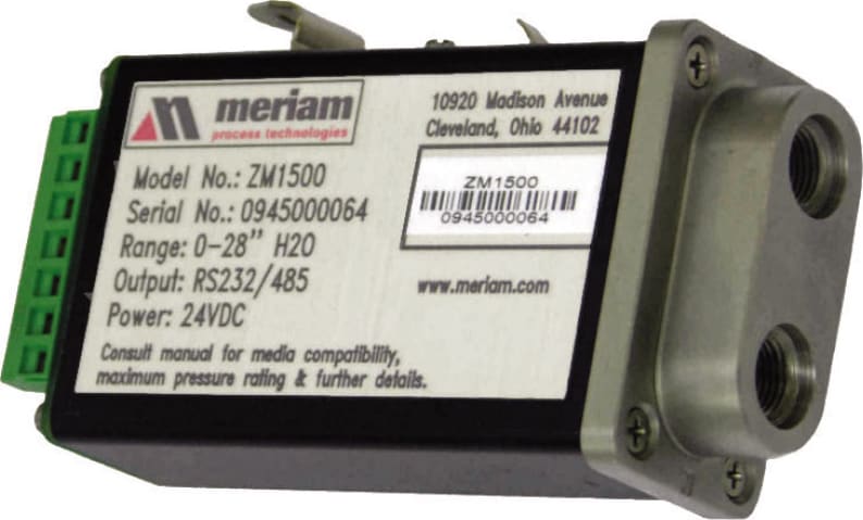 Meriam ZM1500 M1500 Digital Pressure Transmitter, Choice of Range and Type,  /- 0.035% F.S. Accuracy
