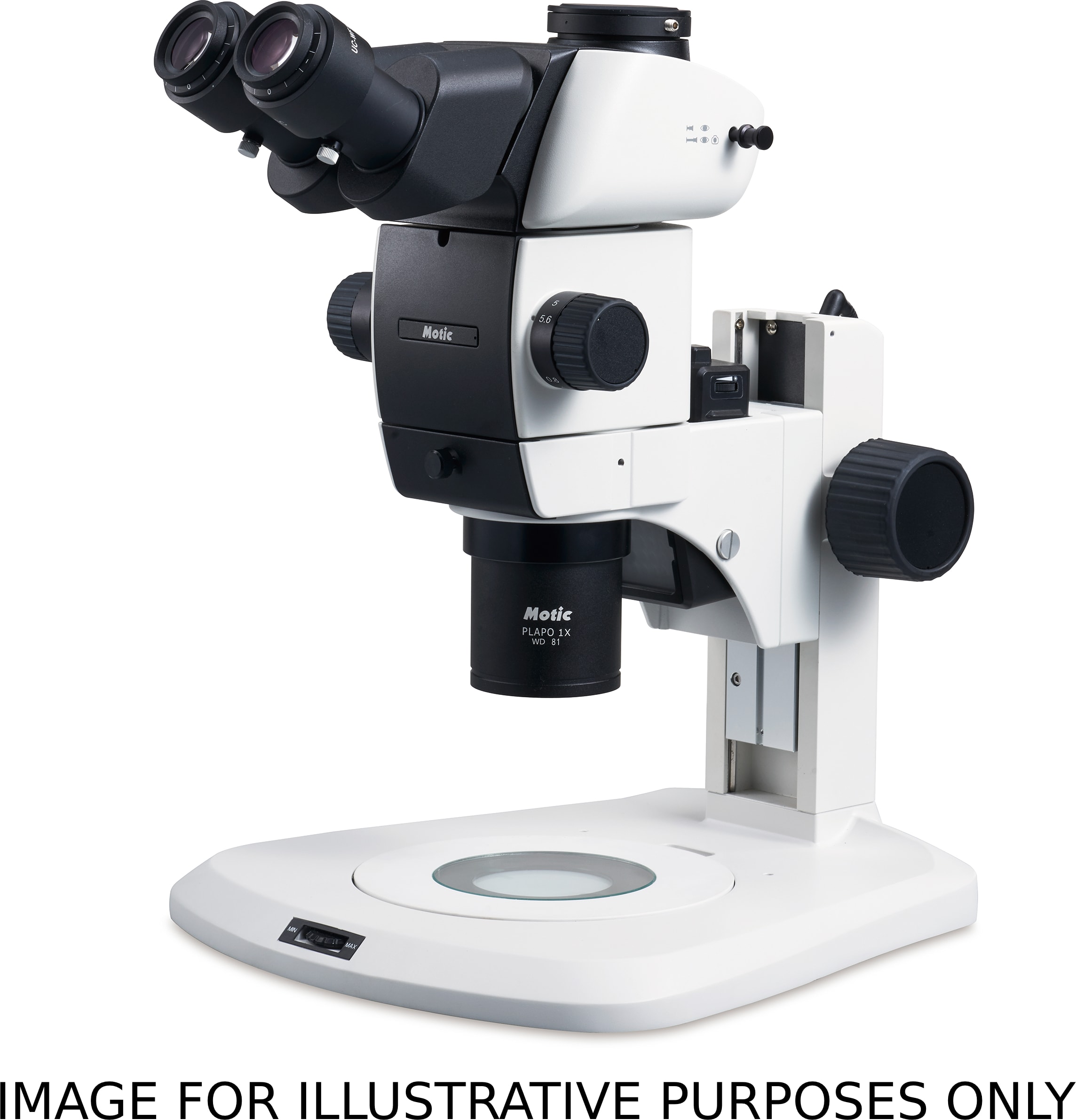 Motic SM7-7B-P - Binocular Stereo Microscope Package with Standard Large Stand and 81mm Objective