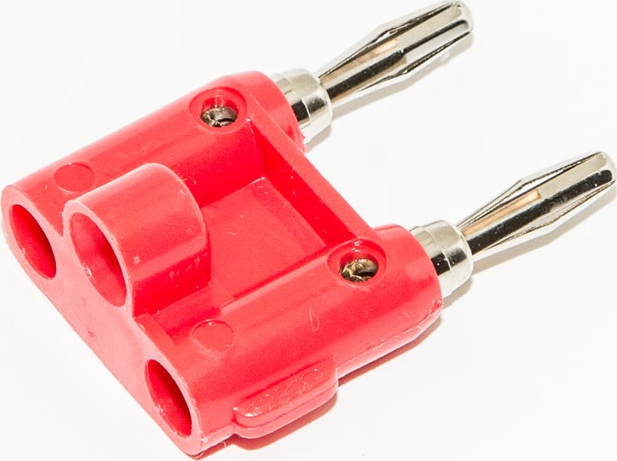 Mueller Electric BU-00247-2 Red Dual Banana Plug