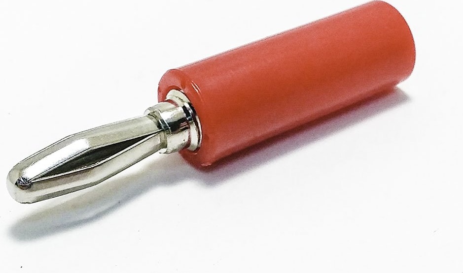 Mueller Electric BU-00249-2 Red Set Screw Stackable Banana Plug