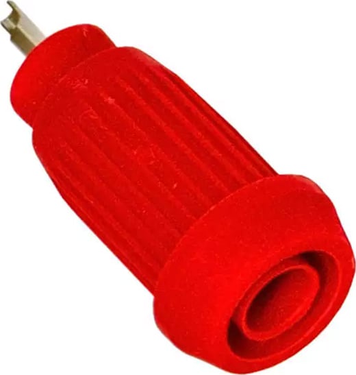 Mueller Electric BU-31605-2 Red Pressfit Insulated Banana Jack-solder Cup Terminal