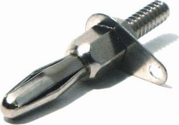 Mueller Electric BU-00241 6-32 Threaded 4mm Banana Plug with Solder Lug