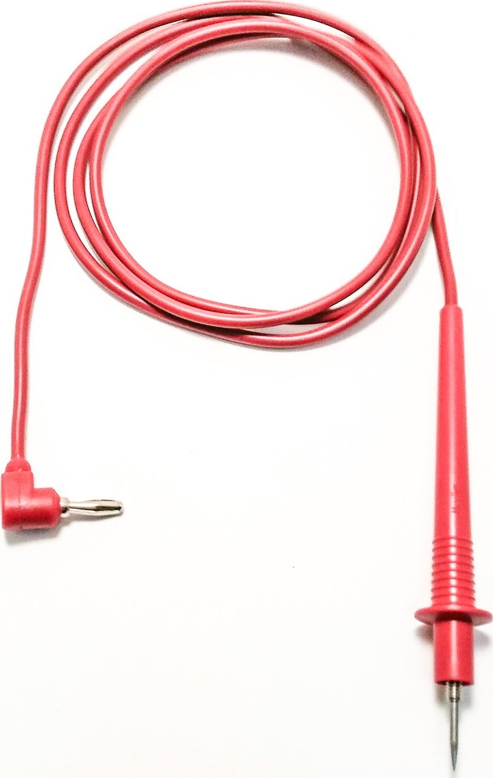 Mueller Electric BU-2741-D-48-2 Threaded Needle to unshrouded Right Angle 4mm Banana Plug