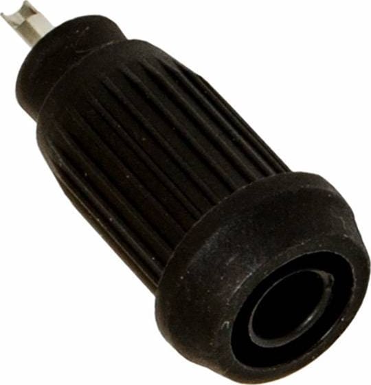 Mueller Electric BU-31605-0 Black Pressfit Insulated Banana Jack - Solder Cup Terminal