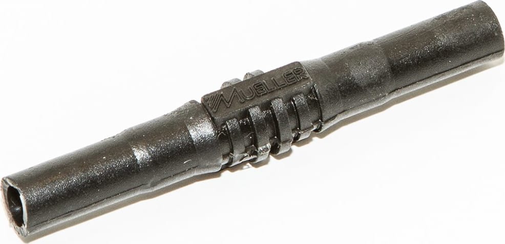 Mueller Electric BU-32601-0 Black Insulated Banana Coupling