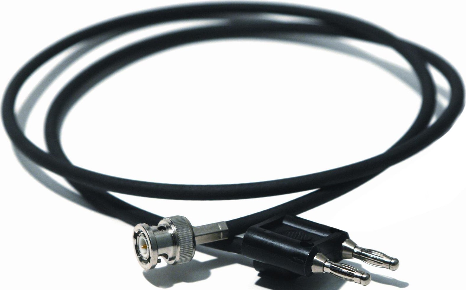Mueller Electric BU-5070-B Black BNC Male to Stackable Double Banana Plug