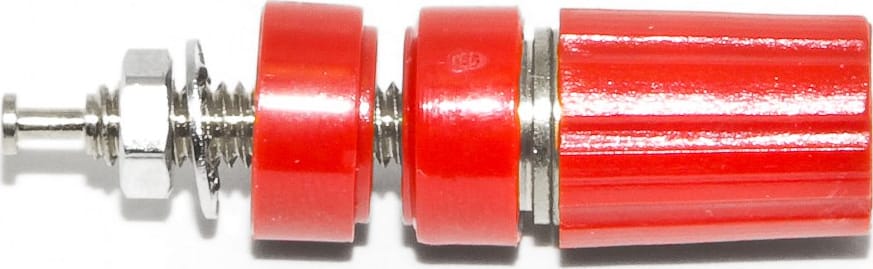 Mueller Electric BU-P3760-2 Red Nickel Plated Binding Post