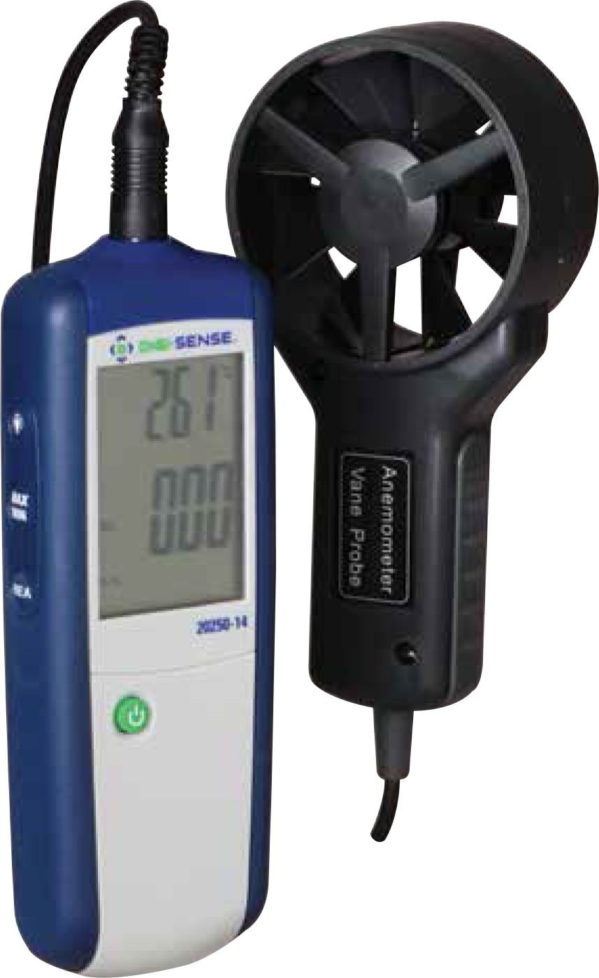 Oakton WD-20250-14 Digi-Sense CFM/CMM Vane Thermoanemometer with NIST Traceable Calibration