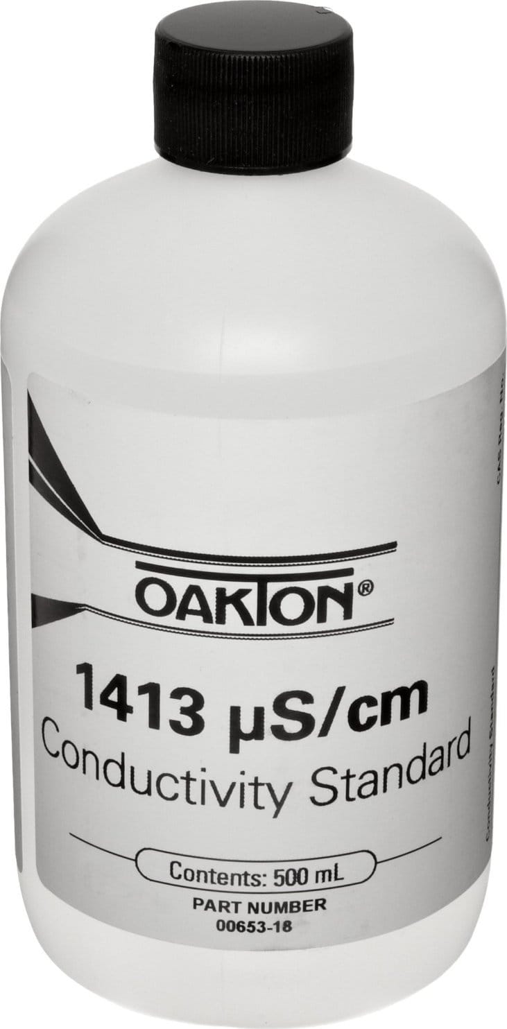 Oakton WD-00653-18 1413 Microsecond, 1 Pint Bottle Conductivity Standard Calibration Solution