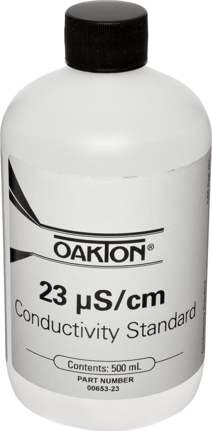 Oakton WD-00653-23 23 microsecond, 1 Pint Bottle Conductivity Standard Calibration Solution