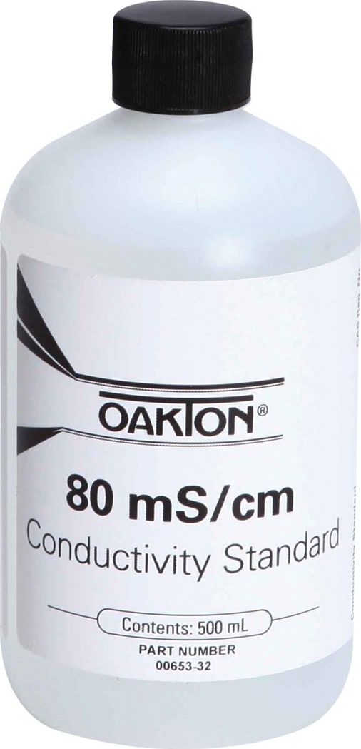Oakton WD-00653-32 80mS, 1 Pint Bottle Conductivity Standard Calibration Solution