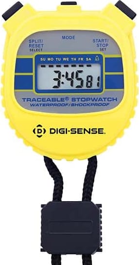 Oakton WD-94460-55 Digi-Sense Traceable Waterproof and Shock-Resistant Stopwatch