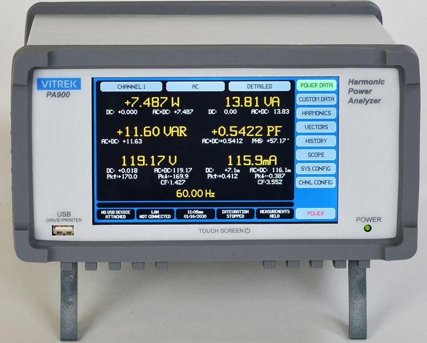 Vitrek PA900 Power Analyzer Mainframe 4 Channel Capacity