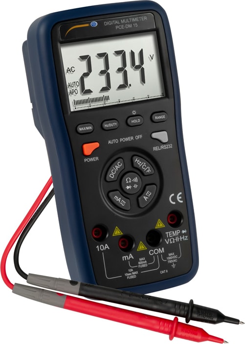 PCE Instruments PCE-DM 15 - Voltmeter with Software