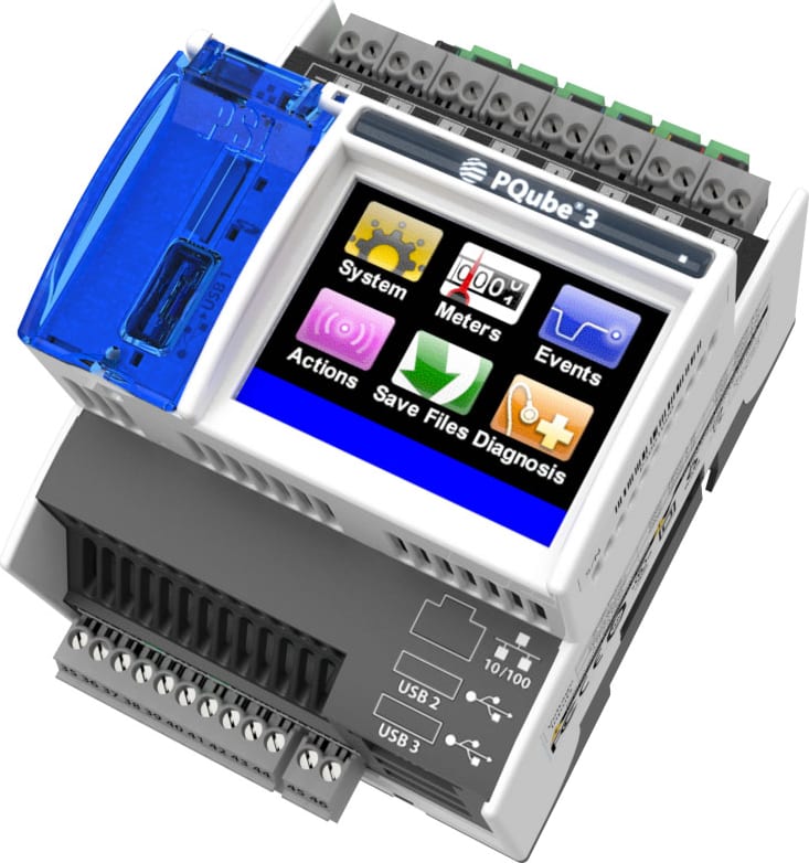 Powerside PQube 3 - Power Analyzer with 8 Metering Channels