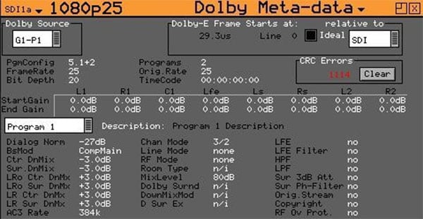 Phabrix PHRXO-BDA Dolby Bitstream Analyser