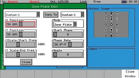 Phabrix PHSXOZ Programmable Zone Plate Option