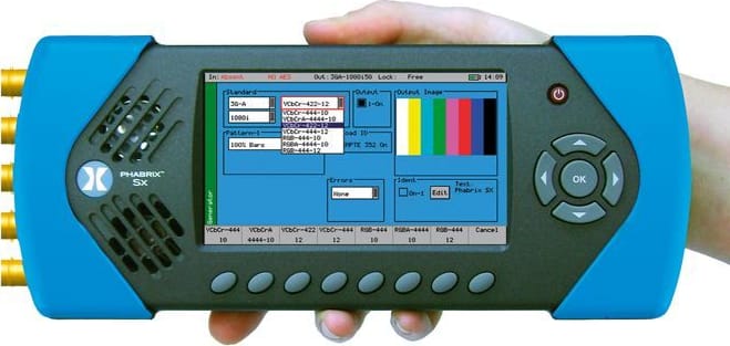 Phabrix PHSXAES 3 in1 Generator/Analyser/Monitor - Front View