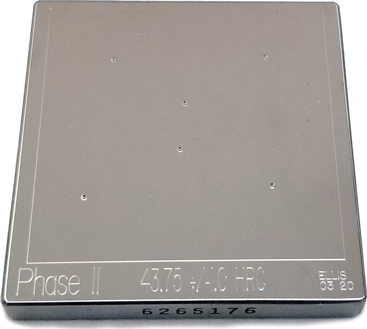 Phase II Hardness Test Block Square